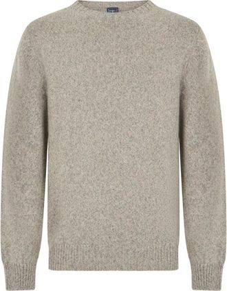 Fedeli Trui met ronde hals - Heren - Ronde hals truien - Beige - L - Kasjmier - Truien & Vesten