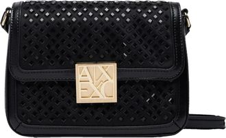 A|X Armani Exchange Studded Crossbody Bag - Dames - Schoudertassen - Zwart - ONE Size - Leer - Tassen