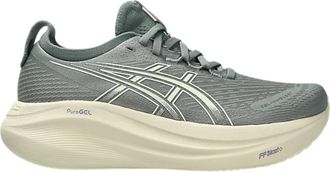 Asics GEL-NIMBUS 27 Running Shoes in Monument Blue/Whisper Green Women