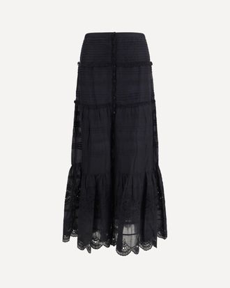 Isabel Marant Paoline Long Cotton Skirt Female 38