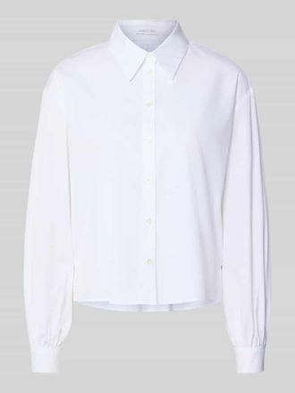 Marc Cain Hemdbluse mit Knopfleiste in Weiss, Gr&ouml;&szlig;e 40