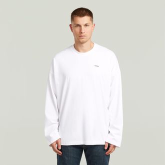 G-Star Heavy Jersey Oversized T-Shirt - Wit - Heren