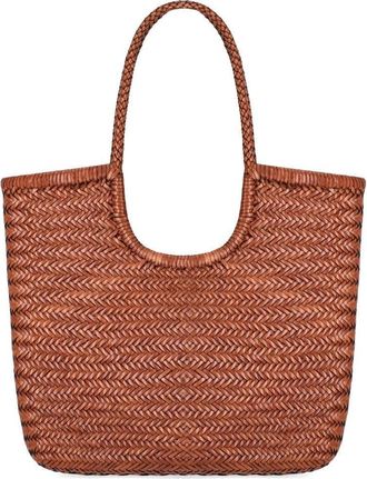 Dragon Diffusion Diagonal Triple Jump Tan Shoulder Bag