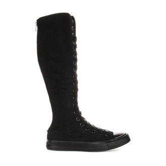Converse Schoenen, Dames, Zwart, 37 EU, Leer, Kniehoge Leren Laars in Zwart