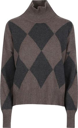 Aragona Turtle Neck Sweater - Dames - Coltruien - Bruin - S - Kasjmier - Truien & Vesten