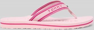 Tommy Hilfiger Zehentrenner mit Logo Details in Rosa, Gr&ouml;&szlig;e 36