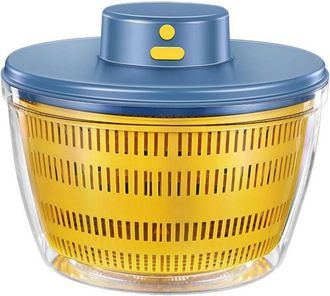 OEM Centrifugadora El&eacute;ctrica Recargable Para Ensaladas, Colador Autom&aacute;tico De Gran Capacidad Para Secar Ensaladas, Azul [640]