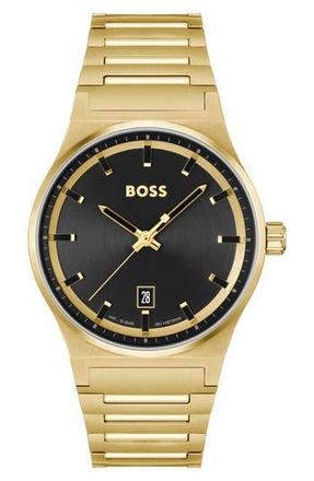 BOSS Candor Bracelet Watch, 41mm in Black Dial at Nordstrom Rack