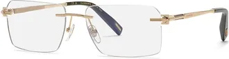 Chopard Demo Rectangular Mens Eyeglasses VCHL18 0300 58