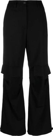 P.A.R.O.S.H. Stijlvolle Fashion Jurk - Dames - Wijde Broeken - Zwart - XS - Broeken