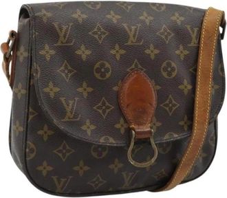 Louis Vuitton Pre-owned Saint Cloud Schoudertas - Dames - Vintage Schoudertas - Bruin - ONE Size - Leer - Vintage