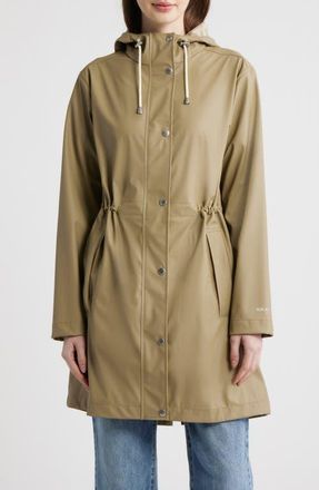 Ilse Jacobsen Hooded Waterproof Raincoat in Coriander at Nordstrom, Size 10 Us