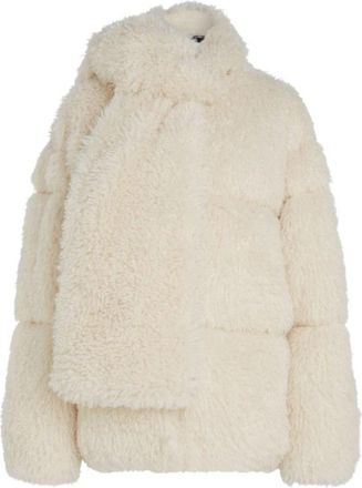 Karl Lagerfeld Studio Natural Pelo Coat - Dames - Jassen - Beige - XS - Jassen