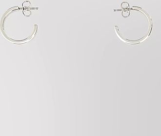 Maison Margiela logo hoop earrings