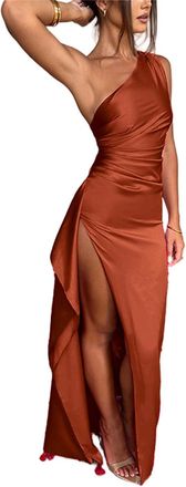 Generic Wedding Guest Dresses for Women,semi Formal Dresses for womencocktail Dresses for Women Wedding Guest (Brown,S)