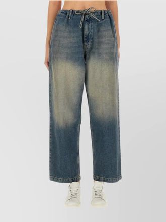 Moschino denim wide-leg trousers