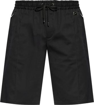 Dolce & Gabbana Shorts sportivi con applicazione - Nero