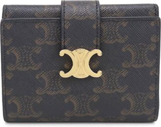Celine Brown Pvc Wallet (Tri-Fold) (Pre-Owned)