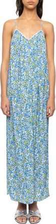 Zadig&Voltaire Ristym Liberty Floral Sundress in Pear at Nordstrom, Size X-Small