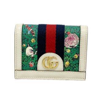 Gucci Ivory Multi-Color Leather Pvc Wallet (Bi-Fold) (Pre-Owned)