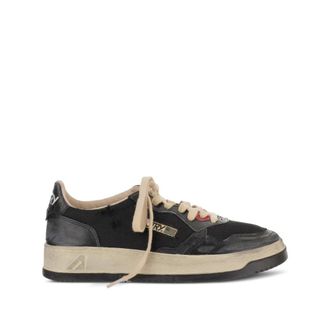 Autry Supvint Low - Heren - Sneakers - Zwart - 44 EU - Leer - Schoenen