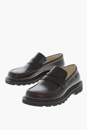 Loewe Brushed Leather Penny Loafers size 35