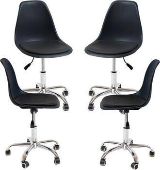 Regalos Miguel Regalos Miguel - Packs Sillas - Pack 4 Sillas Dami Office - Negro