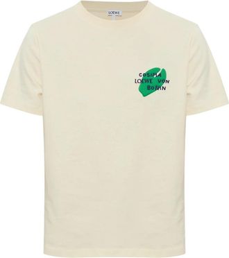 Loewe Cosima von Bonin Katoenen T-shirt - Dames - T-shirts - Beige - M - Katoen - Tops