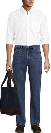 Lands End Large Waxed Canvas Tote Bag in Radiant Navy at Nordstrom