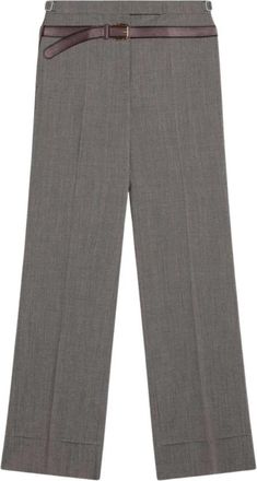 Prada Pantalone Baggy Loose - Dames - Wijde Broeken - Grijs - S - Broeken