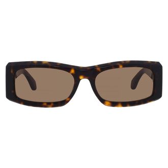 Ferragamo Brown Rectangular Mens Sunglasses SF2012S 242 57