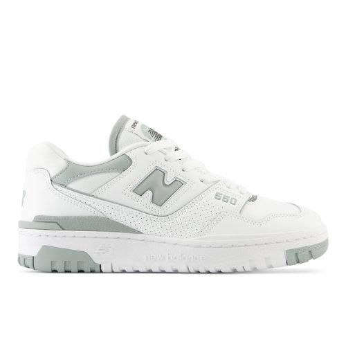 Mujer 550 en Blanco/Verde, Cuero, Talla 36.5