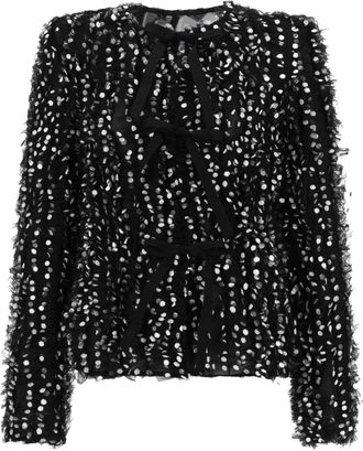 Nina Ricci Polka Dot Black Ribbon Jacket