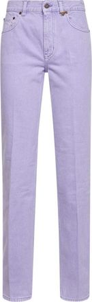 Chlo&eacute; Straight Jeans - Dames - Regular Fit Jeans - Paars - W27 - Katoen - Jeans