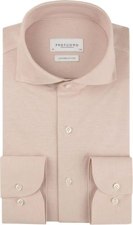 Profuomo Heren, Overhemden, Roze, Maat: 2XL