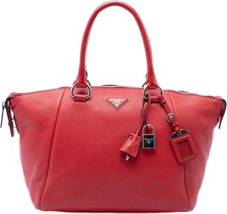 Prada Pre-owned Prada Vitello Daino Double Handle Satchel Ladies 77GQ7TP8ZUB1NM3Y