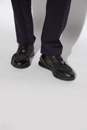Fendi Sneakers With Logo, Mens, Black