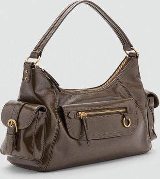 Mango Borsa spalla tasche kaki - Donna - Taglia unica - MANGO