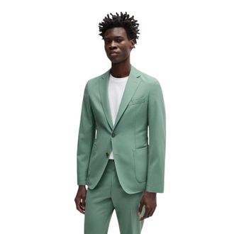 HUGO BOSS Herenblazer met V-hals (Groen)