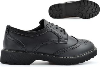 Generic Girls School Shoes Girls Brogue School Shoes Platform Shoe Size 7 Ladies Brogues Size 8 Womens Brogues Womens Office Shoe Rugged Sole Lace Up Sizes 3-