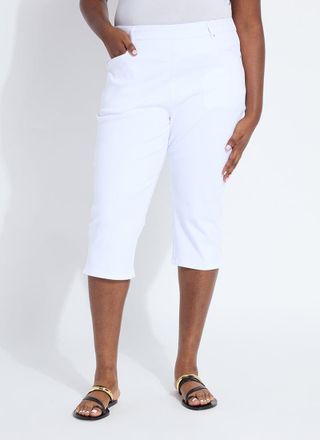 Lyss&eacute; Granada Front Pocket Capri Denim Curvy (18.5 Inseam)