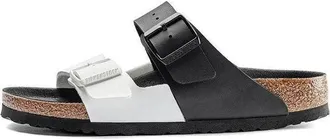 Birkenstock Arizona Series Fashion Black White Colorblock Version Sandals 1019703