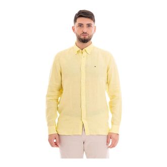 Tommy Hilfiger Hombre, Camisas, Amarillo, Talla: S