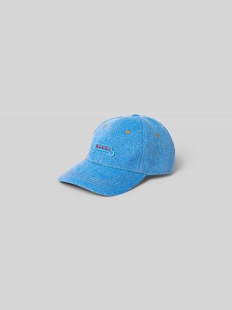 Marni Base Cap mit Logo-Stitching in Jeansblau, Gr&ouml;&szlig;e M