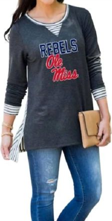 Gameday Couture Ole Miss Youll Be Back Tunic In Charcoal