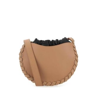 Chlo&eacute; Biscuit Leather Small Mate Crossbody Bag