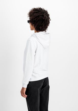 Alpha Industries Hoodie ALPHA INDUSTRIES New Basic Hoodie BL W, Damen, Gr. XS, weiss (wei&szlig;), Obermaterial: 80% Baumwolle, 20% Polyester, regular fit, Sweatshirts Hoodi