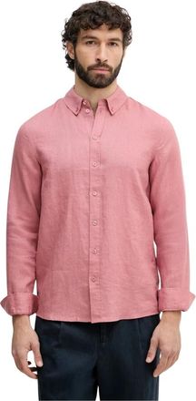 Mos Mosh MOS Mosh, Heren, Overhemden, Roze, Maat: L Linnen