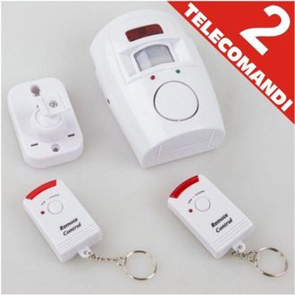 OEM Alarma - Sensor De Movimiento Pir - Alcance 6 M - Nivel Sonoro 105 Db - Para Hogar Oficina Tienda - 1 Unidad