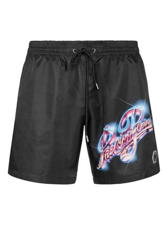Philipp Plein Boxer zwembroek - Zwart
